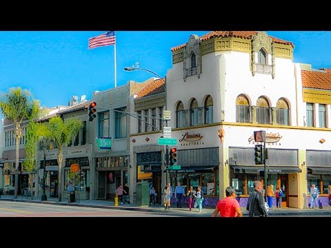 Uma caminhada pelo cruzamento de Fair Oaks e Colorado, Old Pasadena