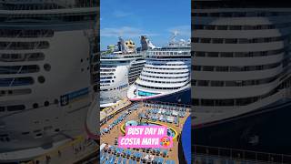 Hot, humid and busy day in port.  #royalcaribbean #cruiseship #carnival #margaritavilleatsea #travel