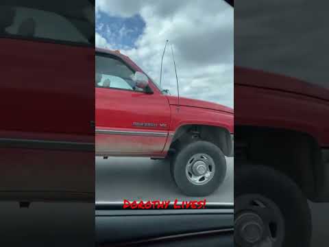 Twister’s Dodge Ram and Dorothy II spotted in Des Moines. #Twister #Twisters