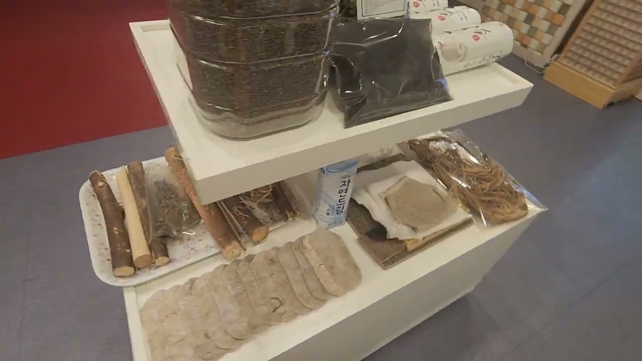 케나프 친환경 제품 전시장