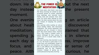 The Power of Meditation #EnglishPractice #SpeakEnglish #ESL