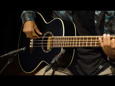 Ortega D7E-SBK-4 Deep Series 7 Spruce Top Mahogany Neck Medium Scale 4-String Acoustic-Electric Bass Guitar image 20
