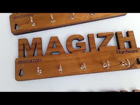 Customized Teak Wood Keyholder For Business Gift