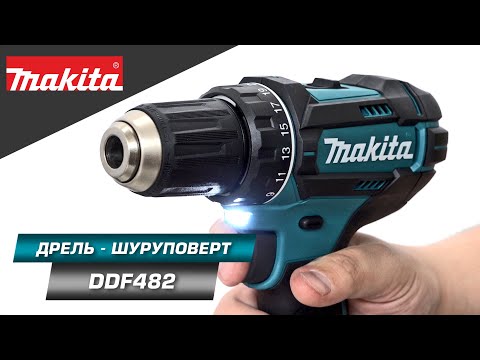 Миниатюра изображения товара Профессиональная дрель-шуруповерт Makita DDF482RTJ