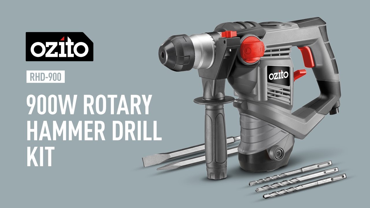 900W SDS+ 3J Rotary Hammer Drill Kit