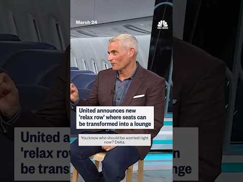 United announces new 'relax row' where seats can be transformed into a lounge