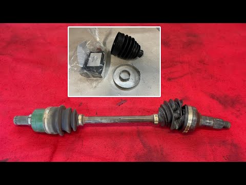 Drive Axle Boot replacement Yamaha Grizzly 700 How to video.