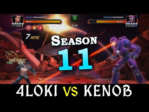 Alliance War: 4L0ki -vs- KenOB | Season 11, War 1 | Marvel Contest of Champions