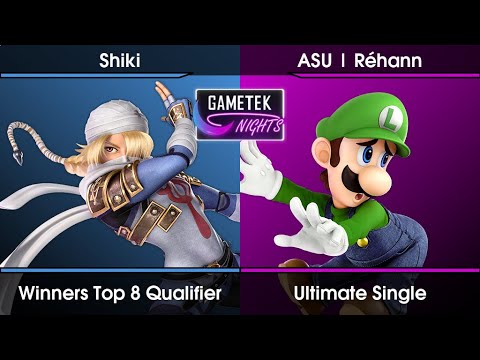 Gametek Night 2022.25 - Shiki (Sheik,Sephiroth) Vs. Réhann (Luigi) SSBU Ultimate Tournament