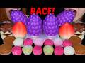 ASMR VIRAL FRUIT ICE CREAM MOCHI RACE Behind The Scenes VLOG 먹방