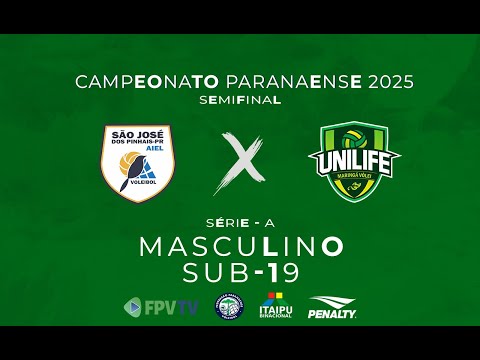 PARANAENSE SUB-19 - SÉRIE A - MASC - SEMI - AIEL SÃO JOSÉ DOS PINHAIS X UNILIFE MARINGÁ