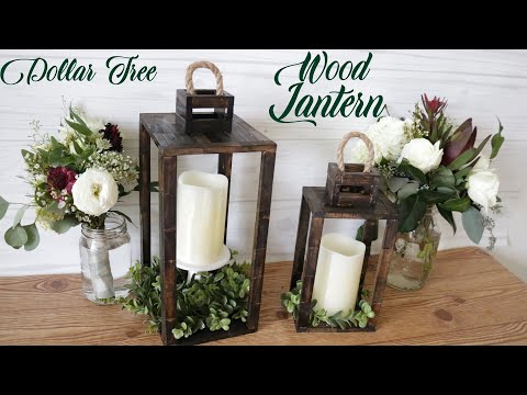 Dollar Tree DIY Real Wood Lantern Video