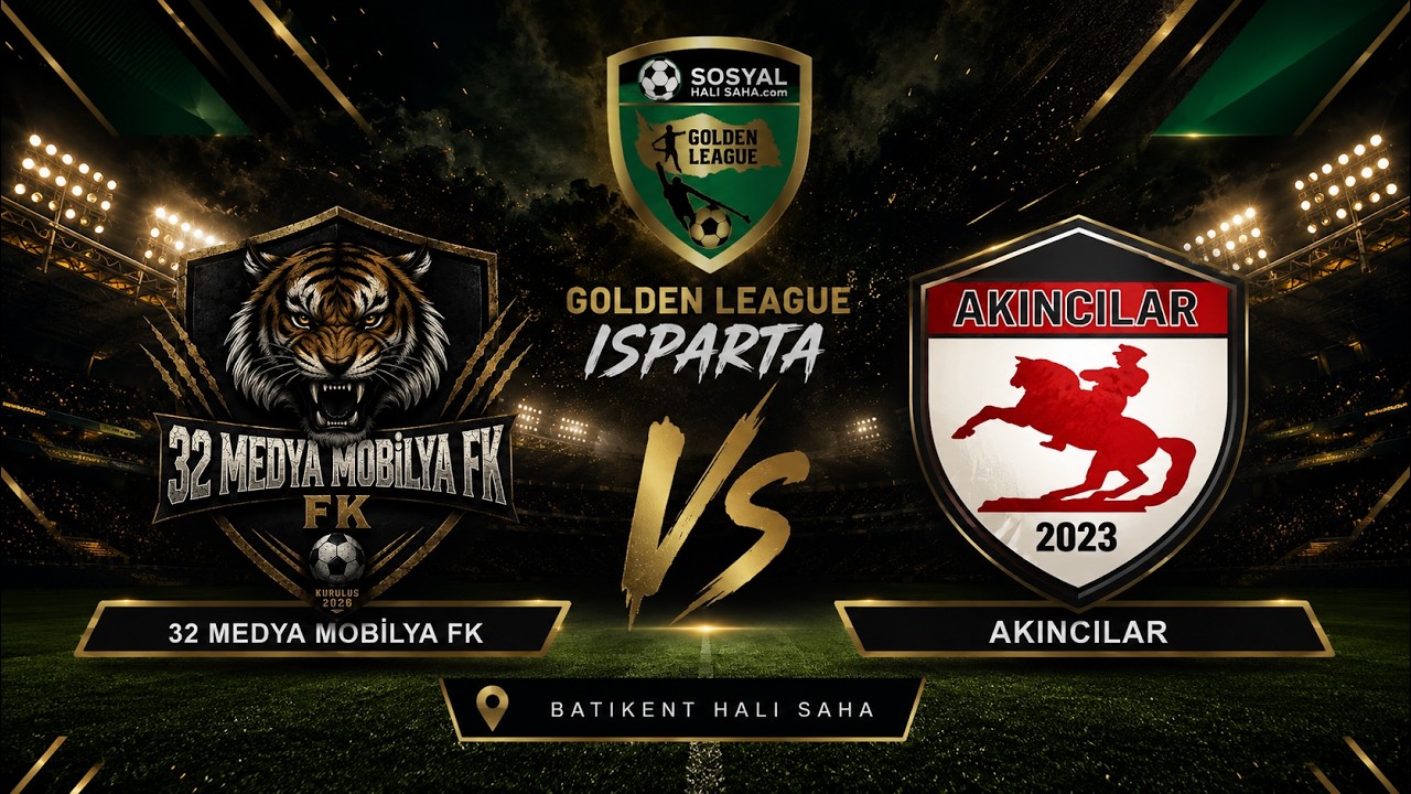 SOSYAL HALI SAHA GOLDEN LEAGUE / 2026 AÇILIŞ SEZONU / ISPARTA / AKINCILAR - 32 MEDYA MOBİLYA FK