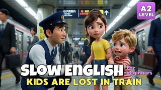 Kids Got Lost in Tokyo Subway… What Happened Next? | English Listening Story (A1-A2 Level)