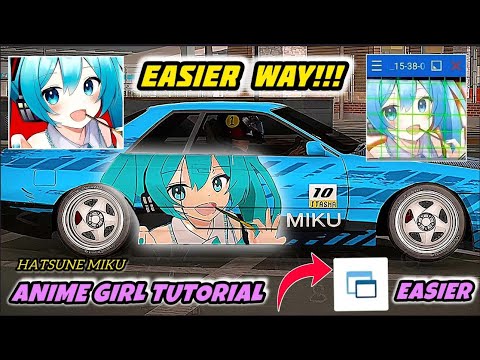 How to Make Anime Girl Design in Seconds with...| Car Parking Multiplayer |