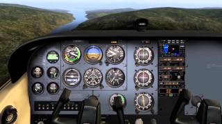 preview picture of video 'X-Plane 10 - Approach and landing at Eureka Airport (Montana)'