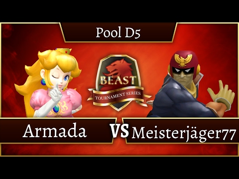 BEAST 7 - [A]rmada (Peach) Vs. Meisterjäger77 (Cpt.Falcon) - Pool D5 - Melee Singles