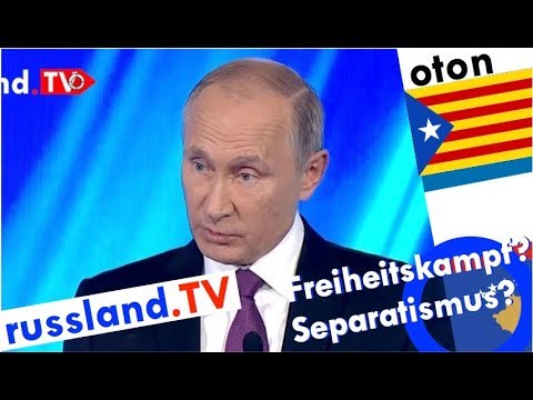 Putin zu Katalonien, Kosovo und Krim auf deutsch [Video]