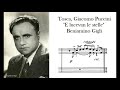 "E lucevan le stelle" Tosca, G. Puccini - Beniamino Gigli