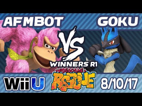 Video Game Rescue 8/10/17 - Afmbot (Donkey Kong) vs. Goku (Lucario, Sheik) - WR1