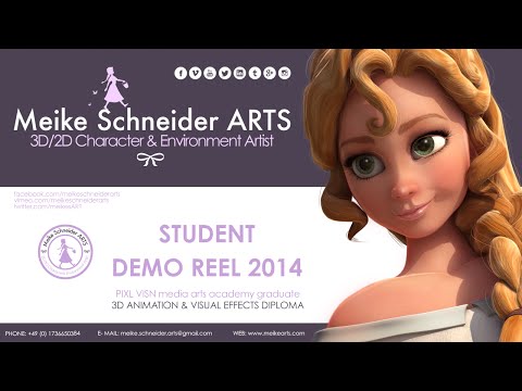 MEIKE SCHNEIDER 3D student demo reel 2014