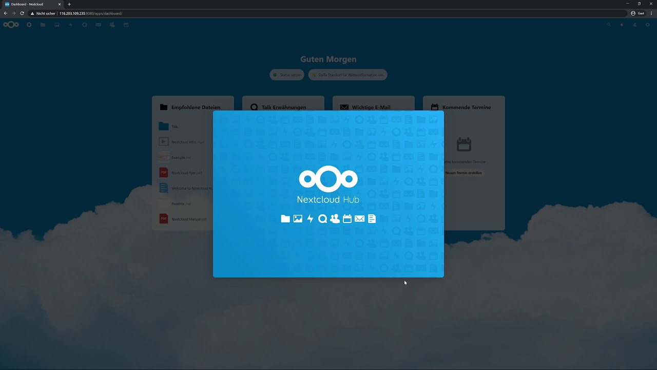 Nextcloud Installation mit Docker-Compose