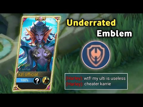 KARRIE UNDERRATED TENACITY EMBLEM WILL HELP YOU WIN MORE GAMES |  MLBB