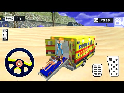 Emergency Ambulance Driving Simulator 2021 | Summer Coast Guard Beach Bay – Android Gameplay