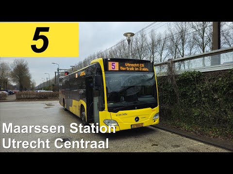 U-OV lijn 5: Maarssen Station - Utrecht CS Jaarbeurszijde | Qbuzz Utrecht | Qbuzz 4034 | 2024