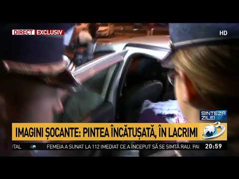 Pintea încătușată, în lacrimi