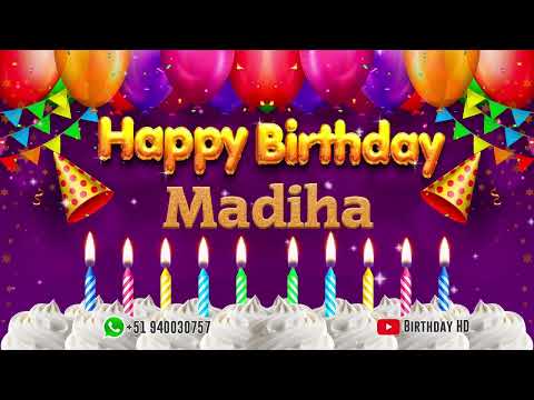Madiha Happy birthday To You - Happy Birthday song name Madiha 🎁