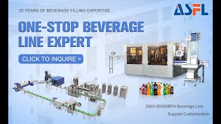 Fully automatic 16-12-6 3-in-1 system for 500ml glass bottle