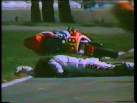 uncini collison at Dutch tt