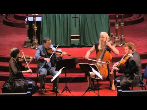 Cypress String Quartet perform Dvorak String Quartet No.13 in G major Op.106 - Mvt 4