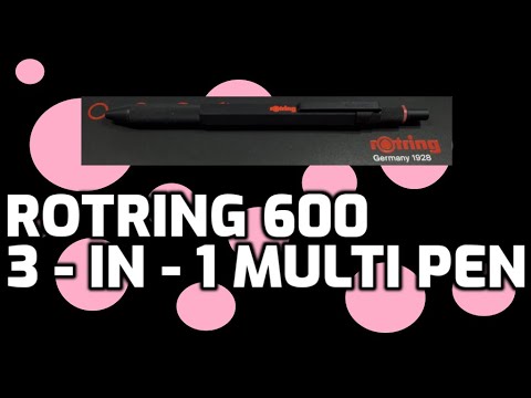rOtring 600 3-in-1 Multi Pen Unboxing and Review