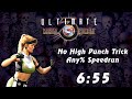 Ultimate Mortal Kombat 3 Any Sonya NHPT Speedrun In 6 55 PB