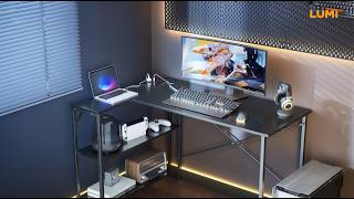 Economy L-Shaped Gaming Desks | GMD19 Series | LUMI