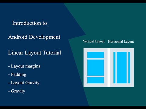 Android Development Tutorial For Beginners Linear Layout