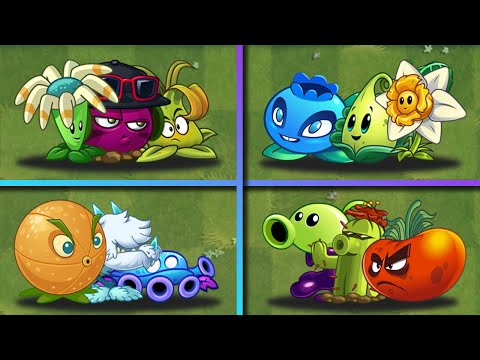 Random 4 Team Plants Battlez - Which Team Will Win? - PvZ 2 Team Plants vs Team Plants