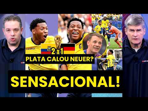 PLATA CALOU NEUER??? “Gente, o que o EQUADOR FEZ COM A ALEMANHA foi…” VIRADA HISTÓRICA na COPA!