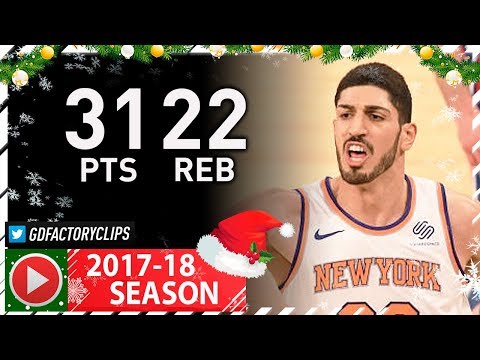 Enes Kanter Full XMAS Highlights vs Sixers (2017.12.25) - 31 Pts, 22 Reb