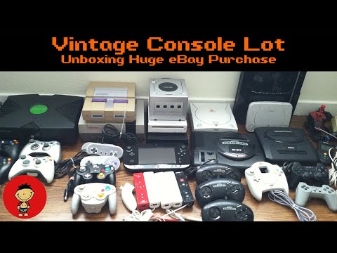 Unboxing Huge Video Game Console Lot from eBay
