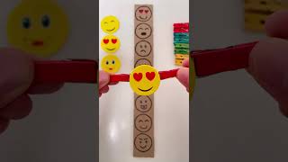 Such a fun diy activity for different emotions😍☹️🙂 #kidsactivityideas #diycrafts #readingbooks