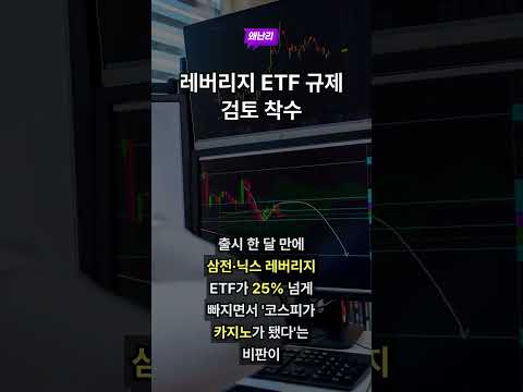 레버리지 ETF 규제 검토 착수