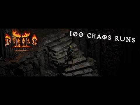 Diablo 2 Resurrected - 100 Chaos runs - 2 GG Drops