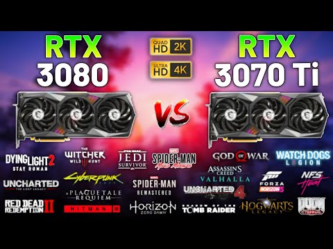 20 Games on RTX 3080 vs RTX 3070 Ti in 2023 - 1440p & 4K