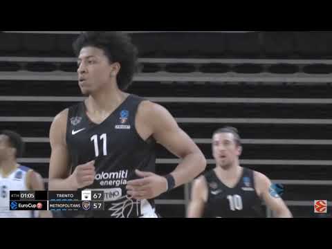 Victor Sanders 2020-21 Season Highlights (Aquila Trento Basket)