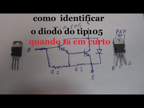 mostrando como identificar o tip 105 em curto e um em bom estado