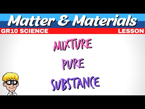 2) Mixture vs pure substance gr 10