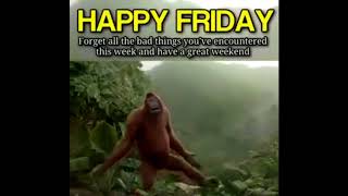 Dancing Monkey HAPPY FRIDAY